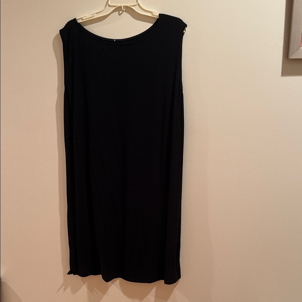 J.Jill Black Sleeveless Dress Size Large Comfy